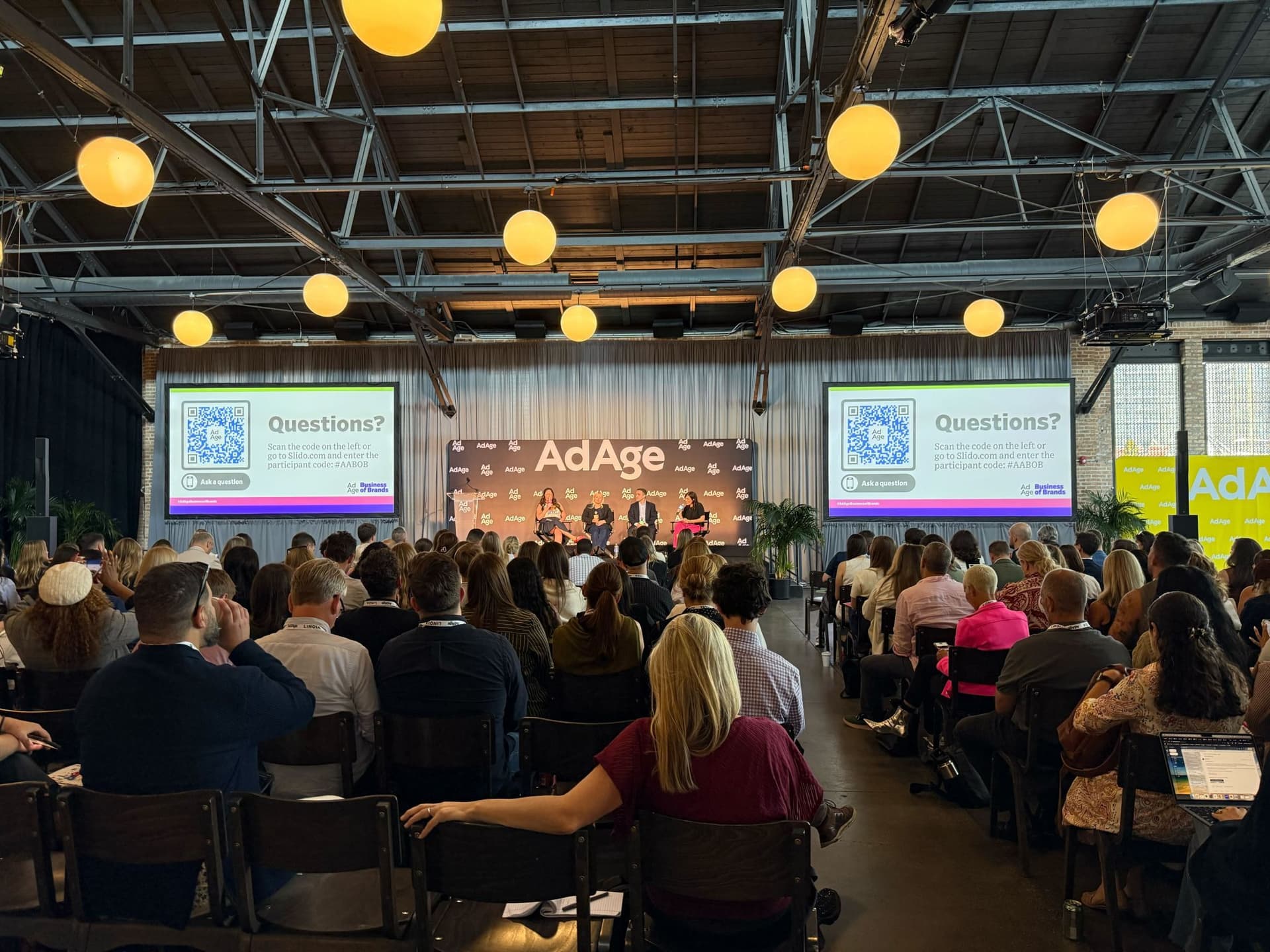 Katie Peninger, VP of Account Services & Business Growth, and Alice Helms, Account Coordinator — are in Chicago this week for Ad Age’s Business of Brands